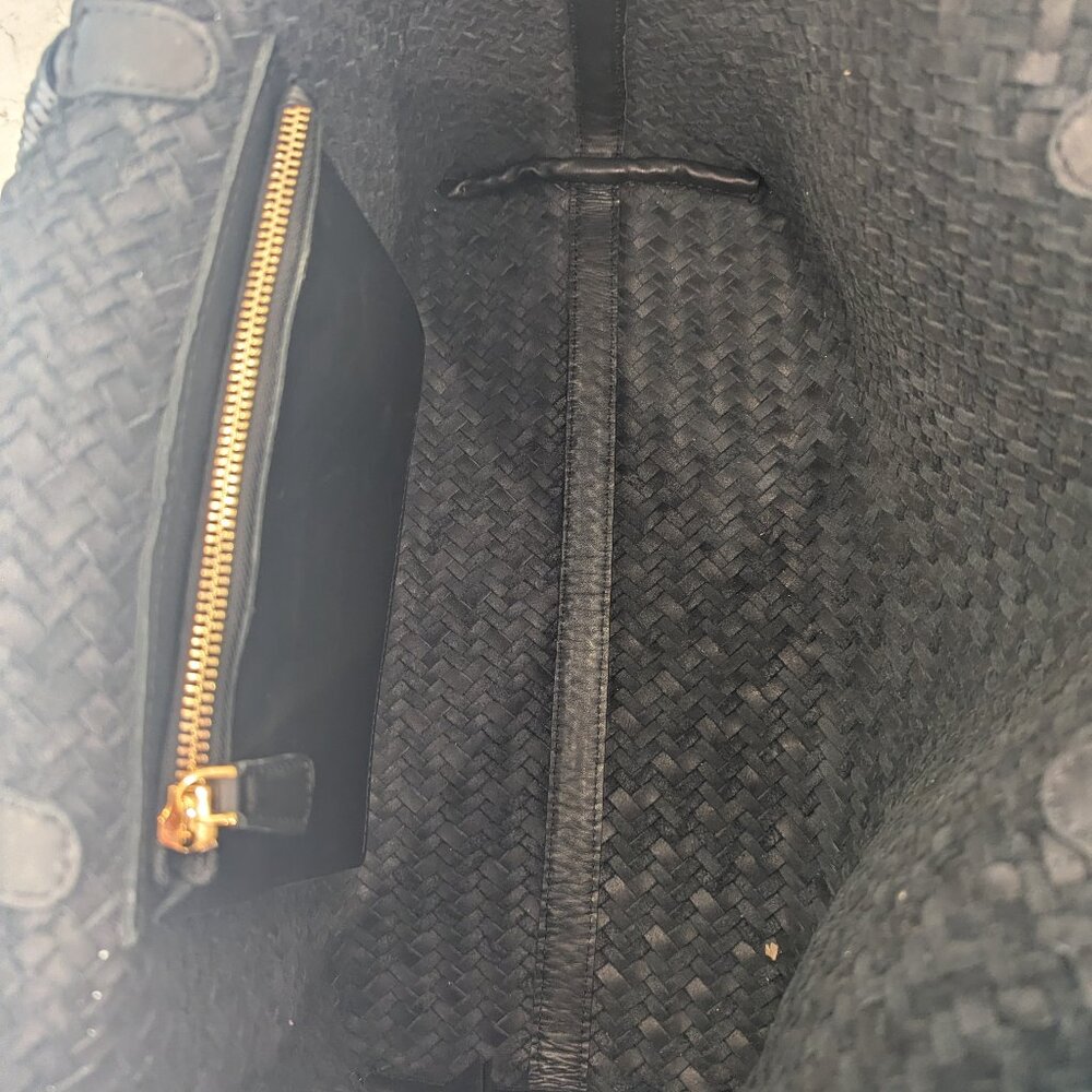 Madewell Black Woven Tote Bag - Picture 10 of 11